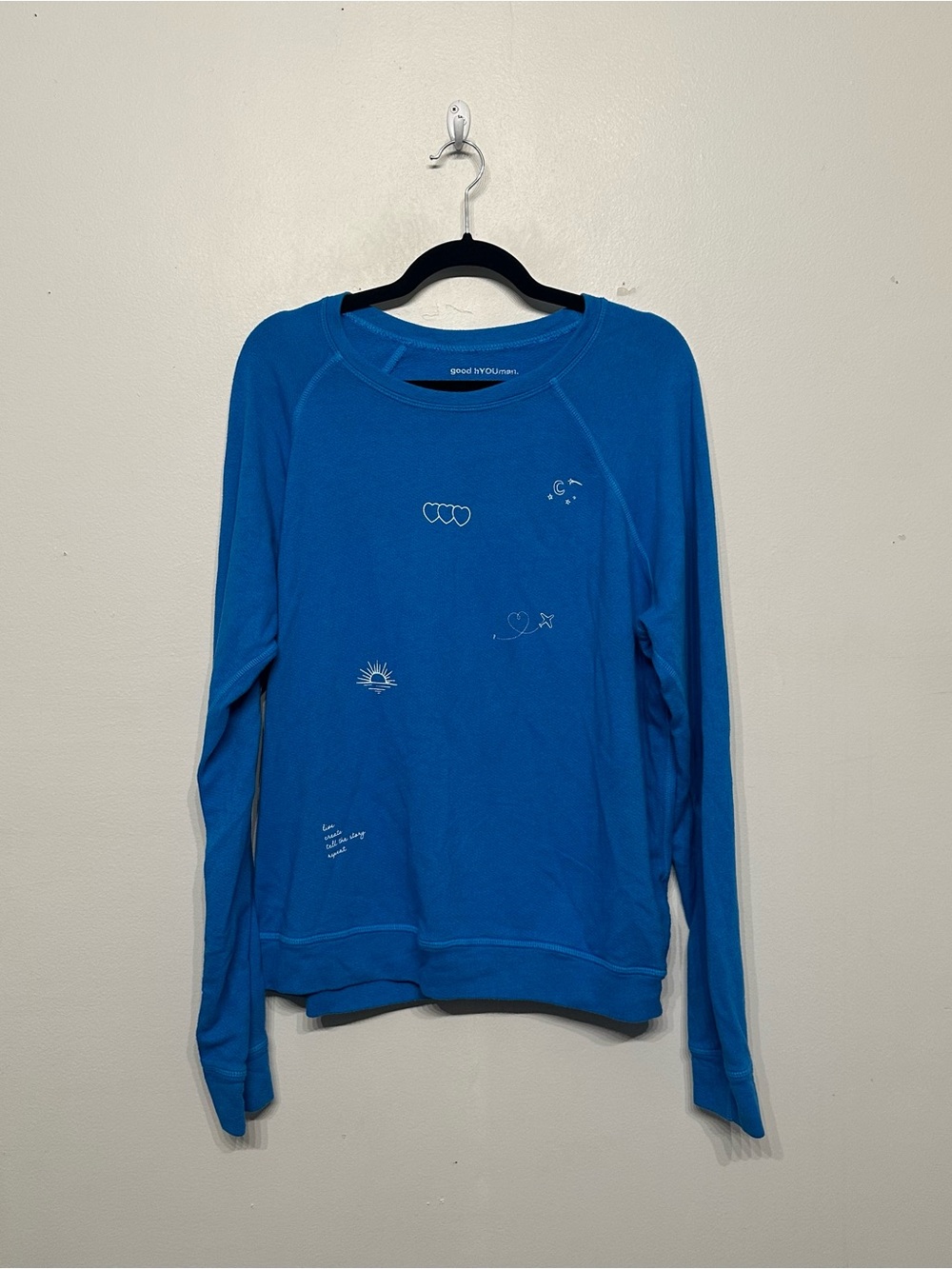 Good hYOUman Heart Travel Sweatshirt XL